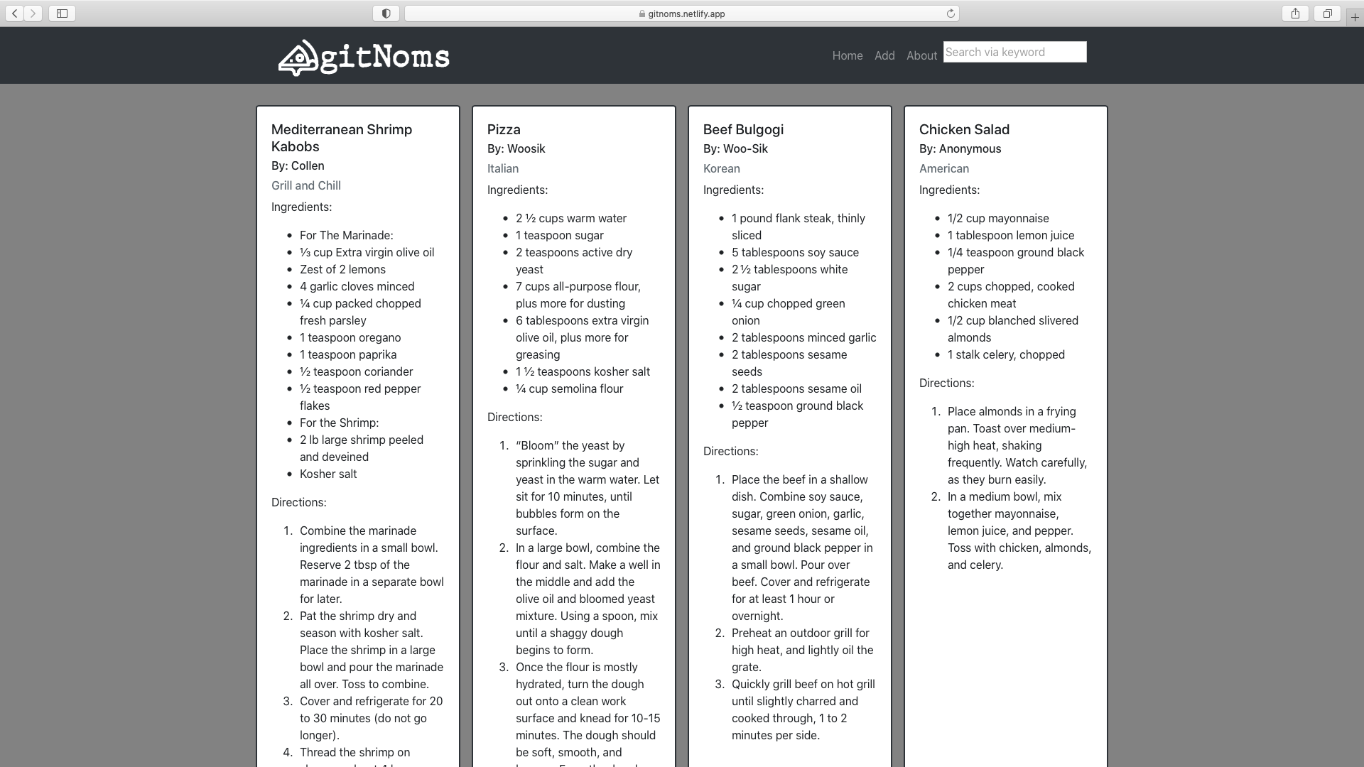 Project 3 Screen Shot