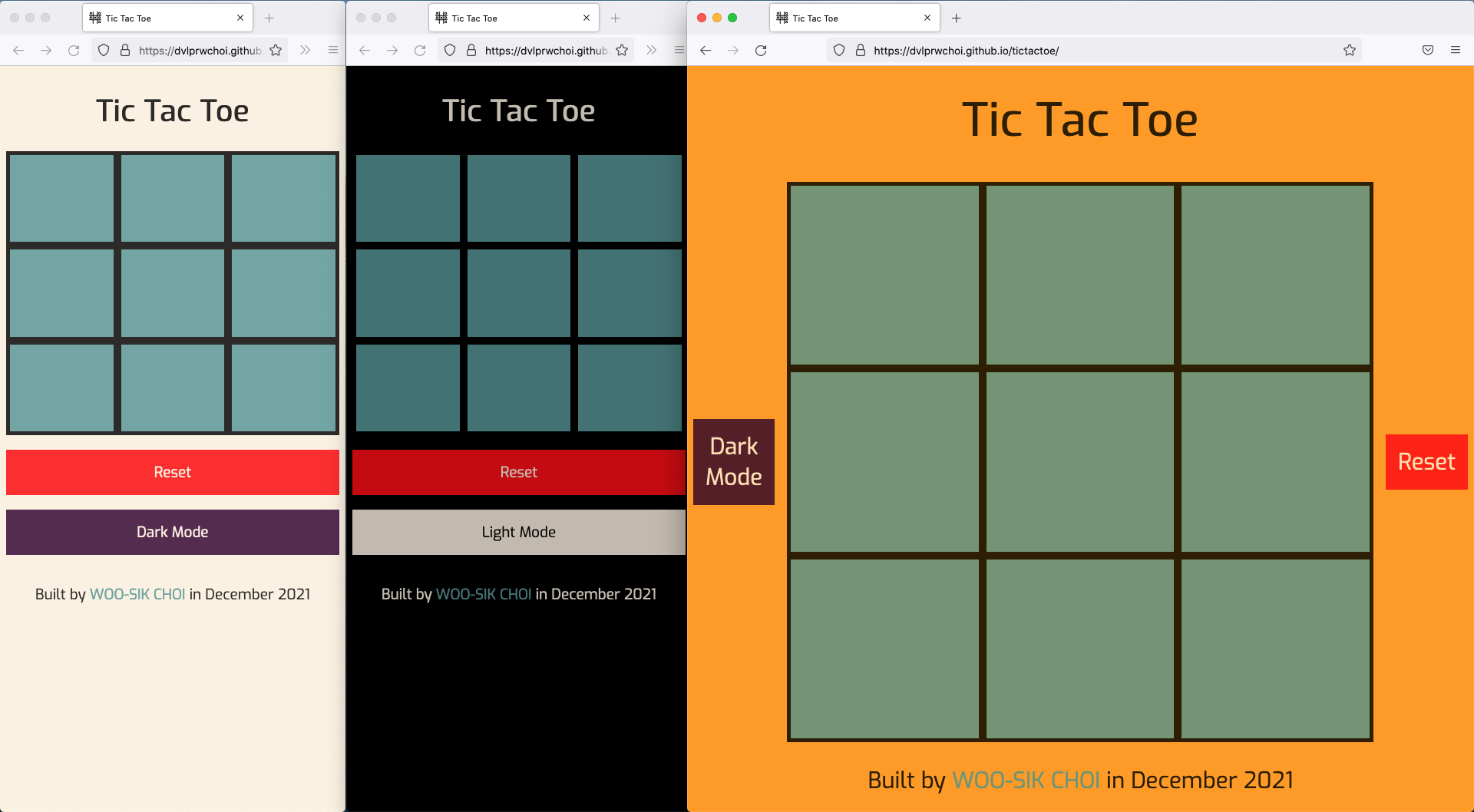 Tic Tac Toe Screen Shot
